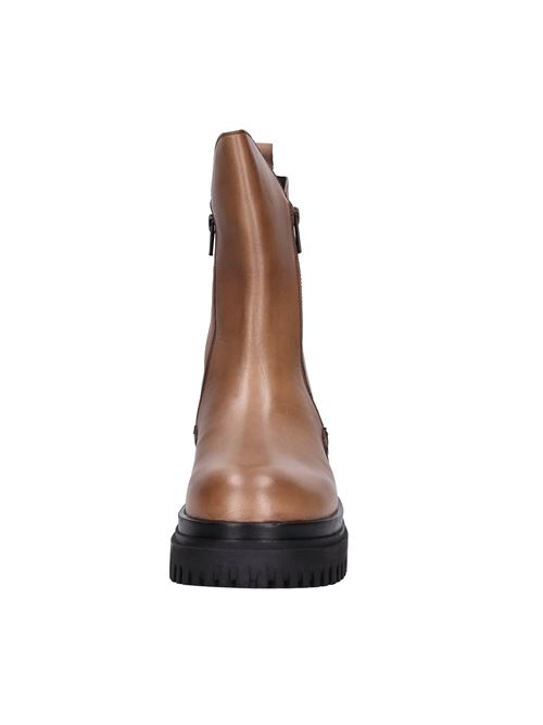 Leather ankle boots EMANUELLE VEE | 432M-500-11-SAX/COGCOGNAC